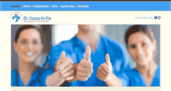 Desktop Screenshot of drkaszaesfia.hu